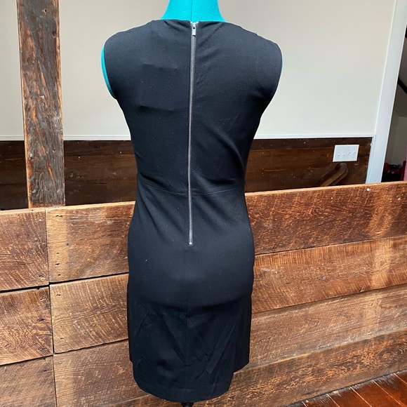 DVF Lambskin Leather and Spandex Sleeveless A-Line Dress w/ Sexy Goth Vibes - Picture 8 of 14